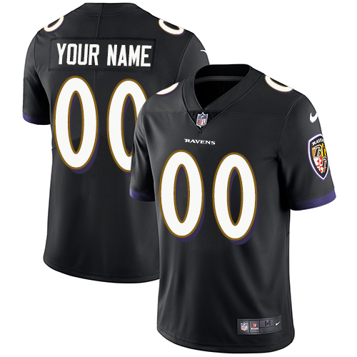 Men's Black Baltimore Ravens ACTIVE PLAYER Custom Vapor Untouchable Limited Stitched NFL Jersey